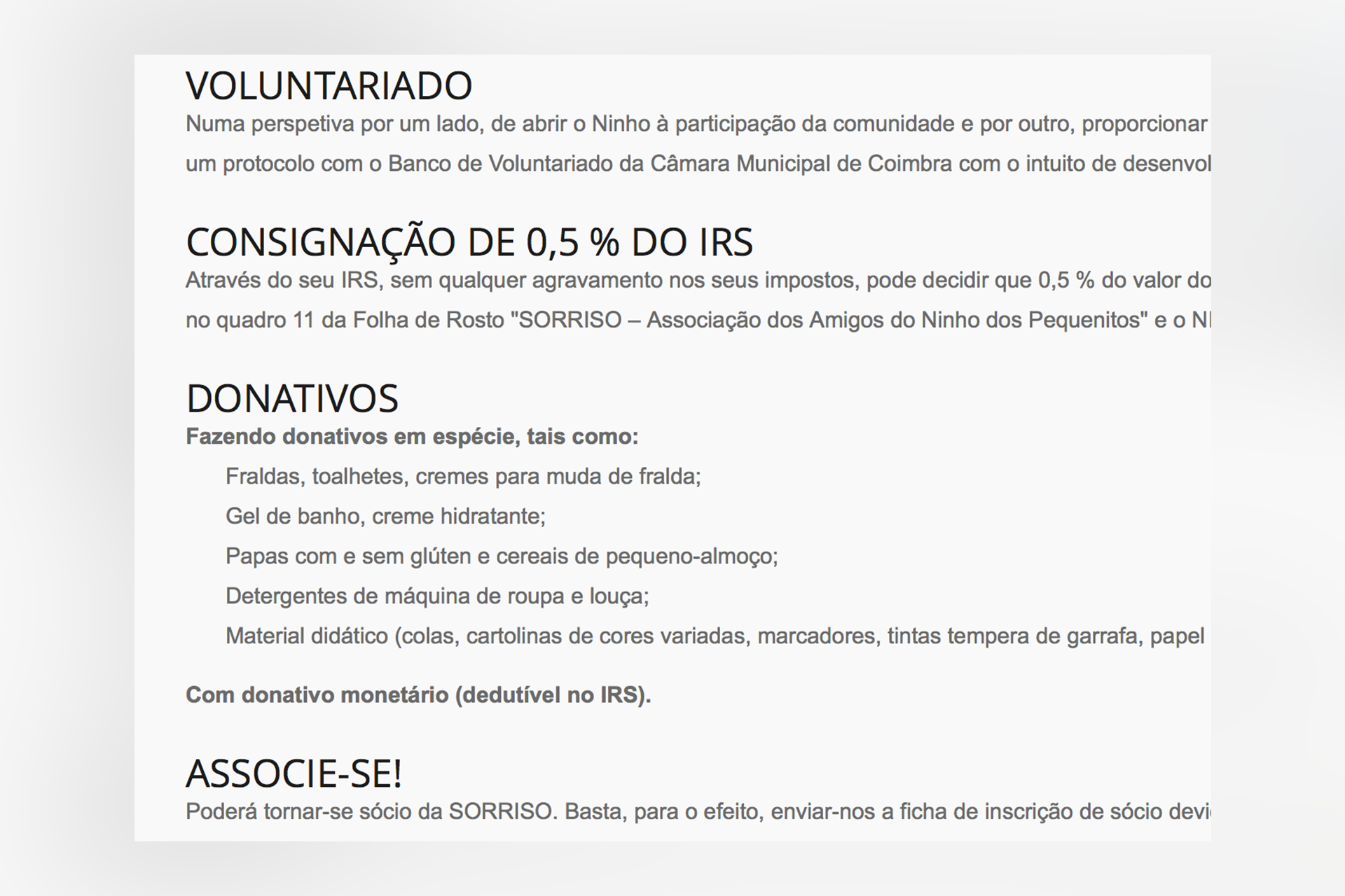 Como ajudar?